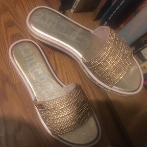 Jeweled Glittery Shimmery Juicy Sandals 7m